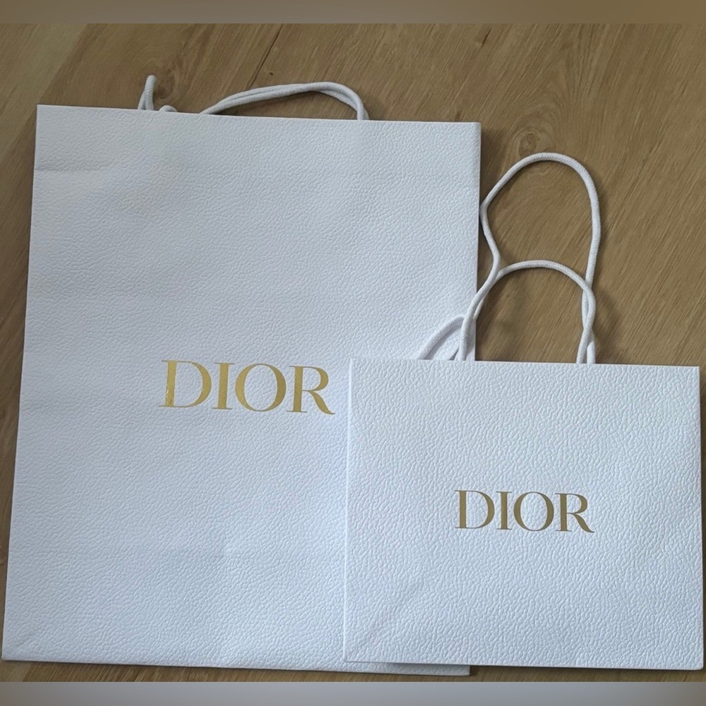 Christian Dior White Gift Bag Bundle (2 pcs.)